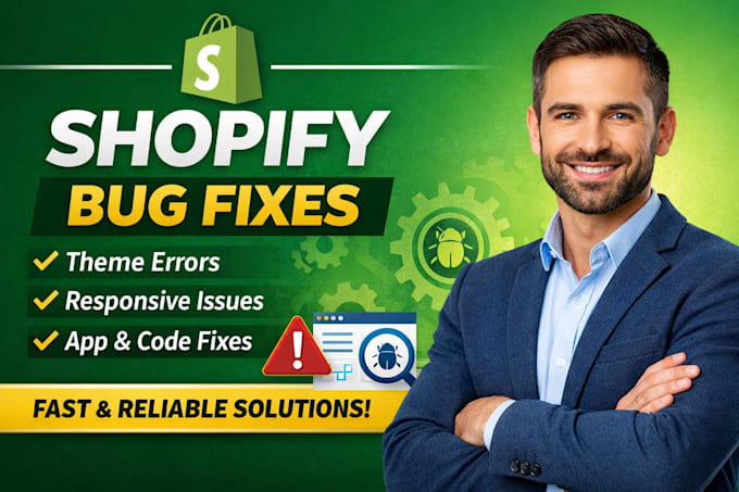 fix shopify store errors, bugs and layout issues