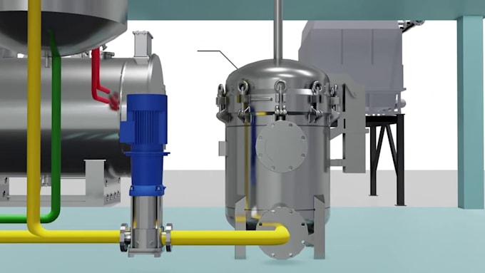 3d industrial video chemical plant process animation engineering ...