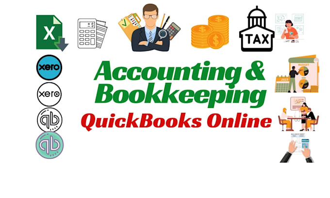 accounting setup and clean up bookkeeping using quickbooks online