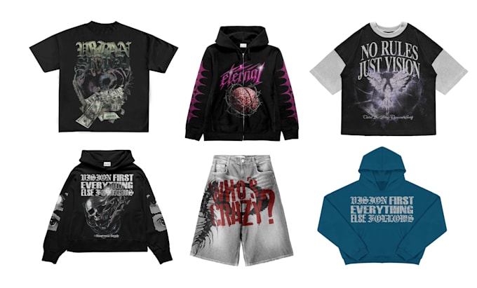 create streetwear design or tshirt design for clothing brand