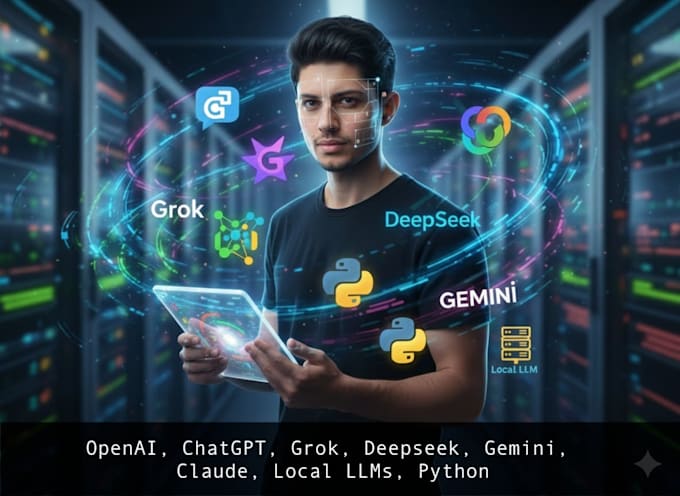 develop your custom ai app, ai saas, website, mobile application or openai, llm