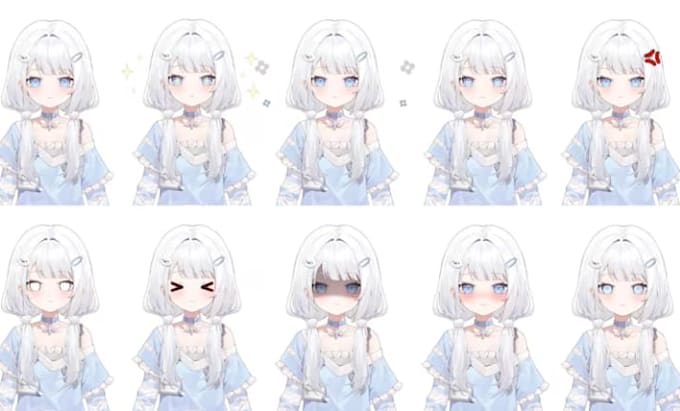 Draw and rig chibi, furry vtuber model live2d cubism for vtube studio ...