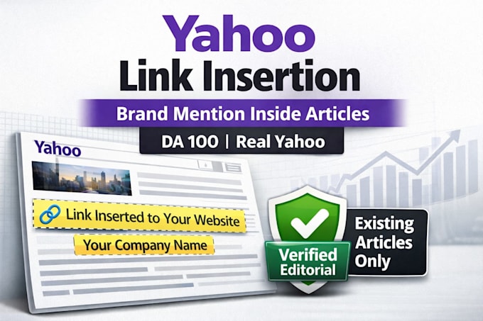 add yahoo link insertion, brand mention inside existing yahoo articles