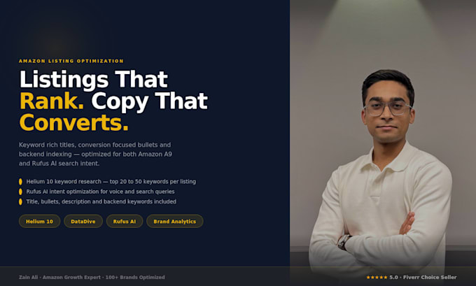 amazon listing optimization with rufus ai and SEO strategy for fba