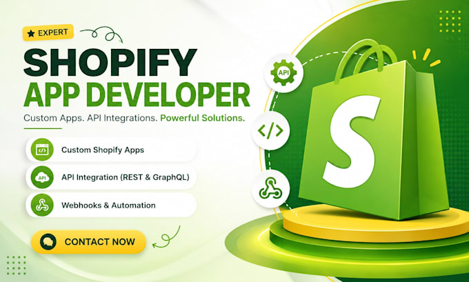develop custom shopify apps and shopify API integrations