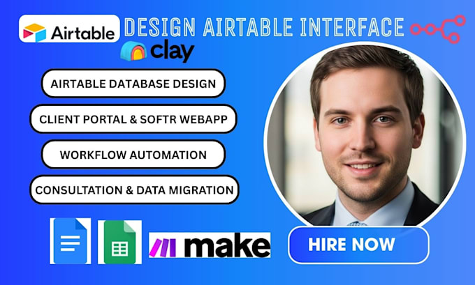 design airtable interface, forms,  airtable automation database, airtable expert