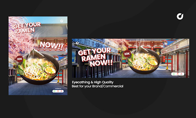 design you a poster for your brand or commercial