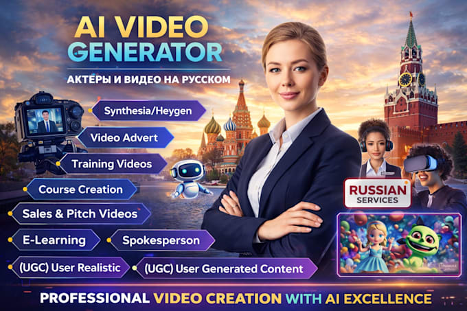 create edit synthesia heygen ai explainer elearning online course udemy video ad