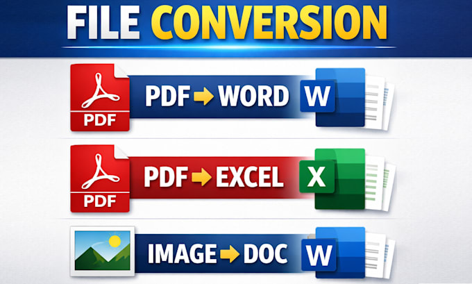 convert PDF to word and excel editable files