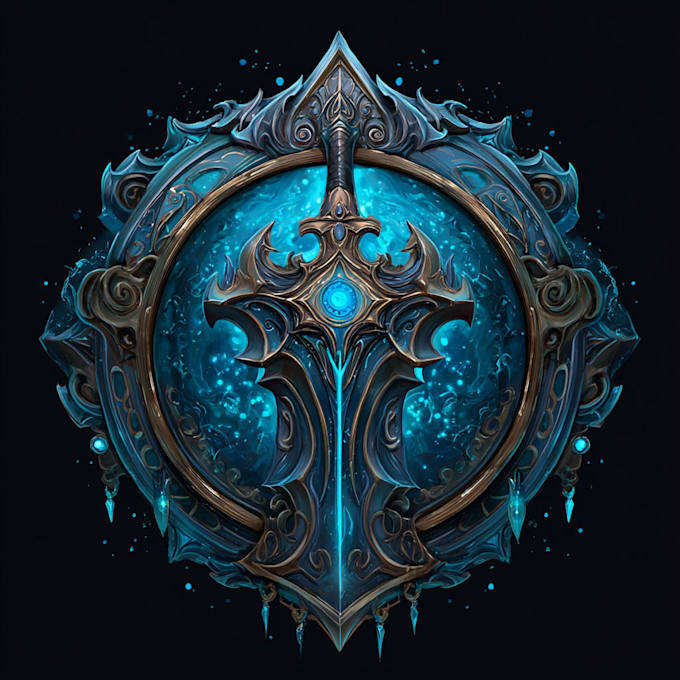 make awesome rpg fantasy or sci fi logo for you
