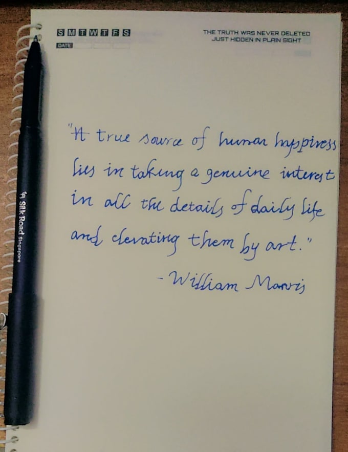 write short notes and powerful quotes