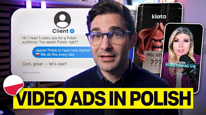 create facebook video ads in polish