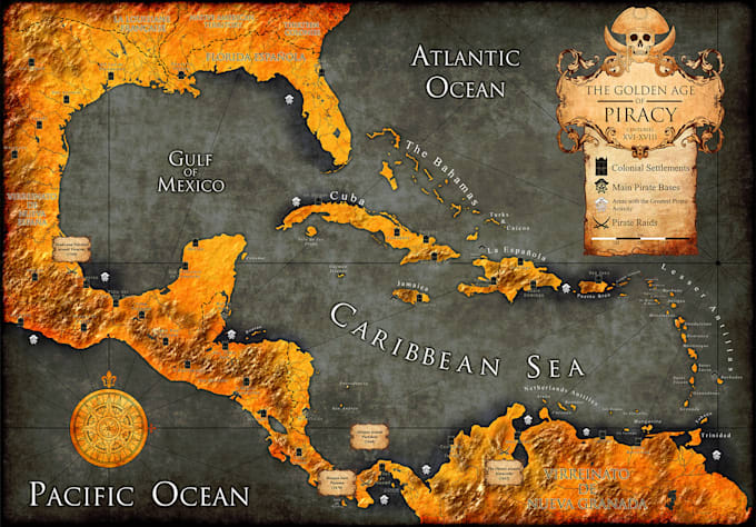 draw a professional fantasy or historical map for you