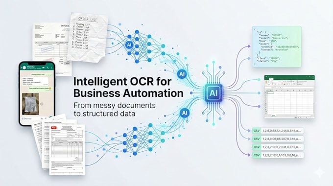 extract and structure data from business documents using intelligent ocr