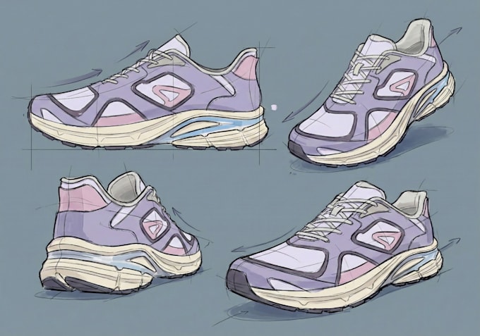 design professional sneaker concepts and tech packs