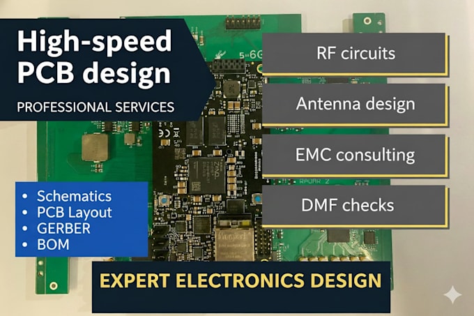 review your printed circuit board and solve emc problems
