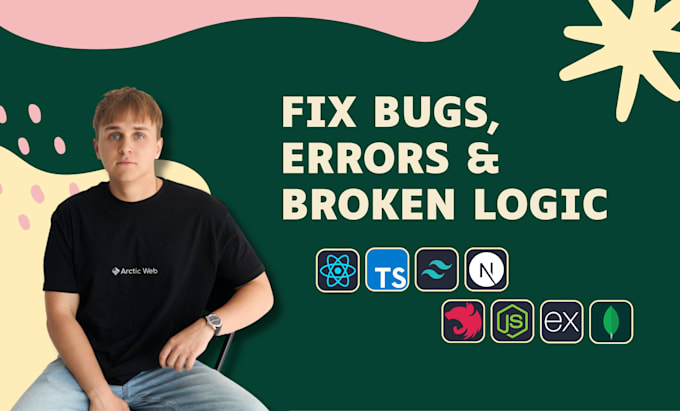fix bugs and errors in your react nextjs or nodejs app