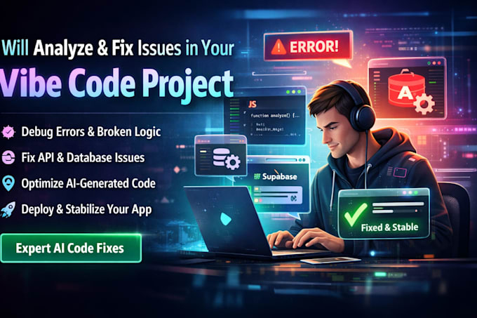fix errors and bugs in your vibe code project