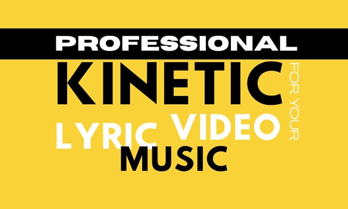 design kinetic typography lyric video with motion graphics