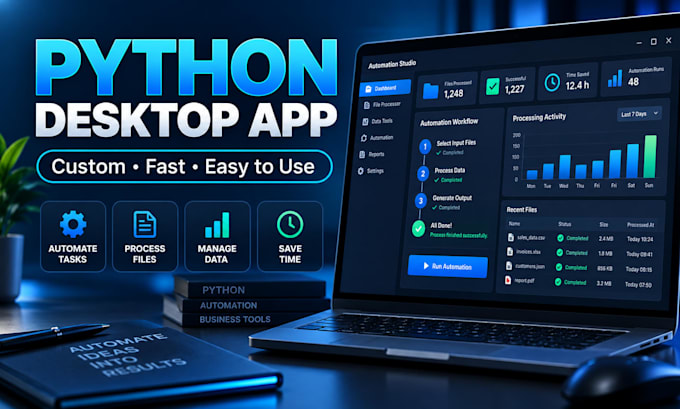 build a custom python desktop app for your business