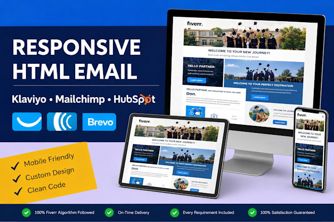 create fully responsive HTML email templates for marketing