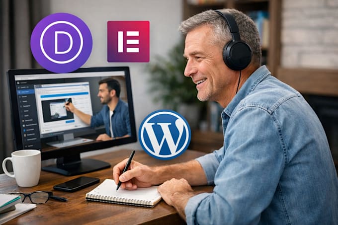 teach wordpress on zoom, patient step by step for beginners