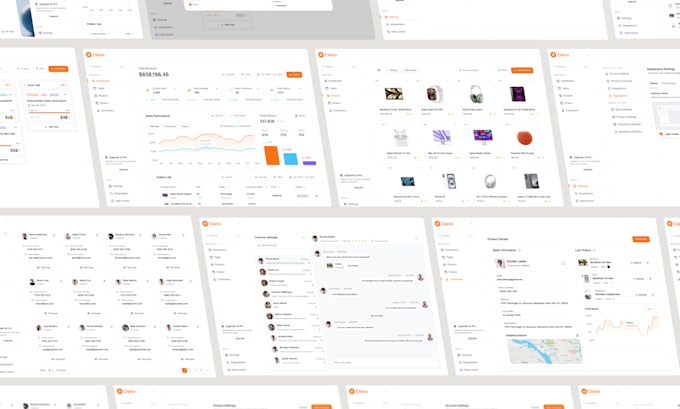 design webapp, saas, dashboard, admin panel UI UX in figma