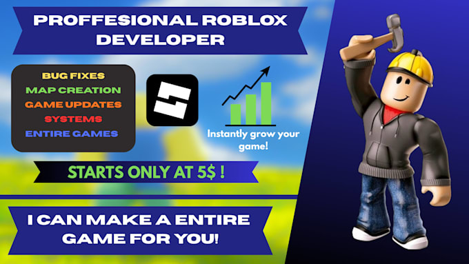 script, update and build roblox games