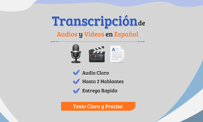 transcribe audio and video in spanish