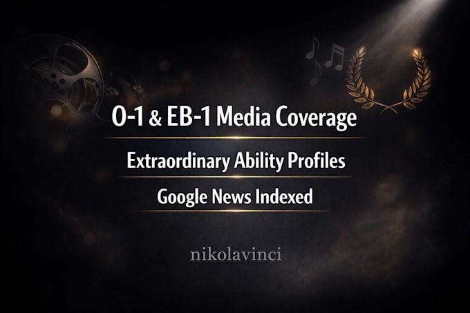 write and publish o1 visa media coverage