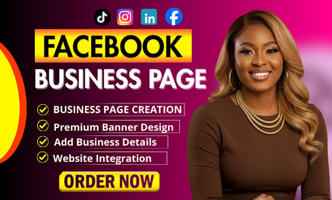 create and setup facebook business page