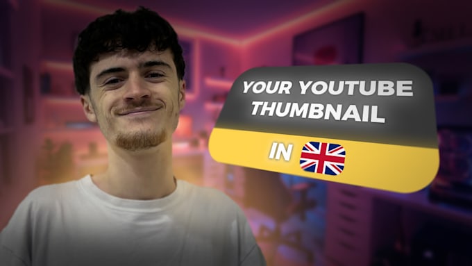make your youtube thumbnail for english or french