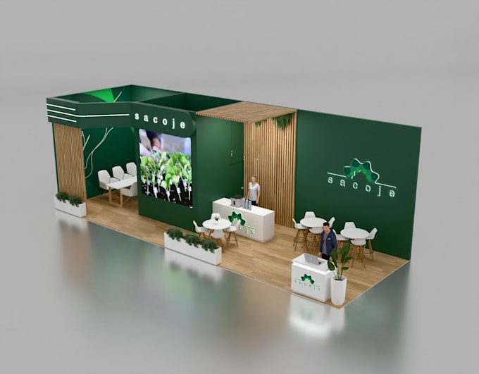 design your 3d exhibition booth and kiosk