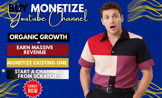 create, manage and buy monetize youtube channel