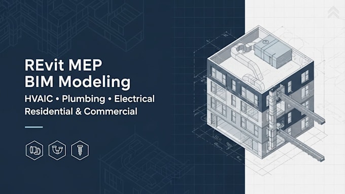 create revit mep bim models for residential and commercial projects