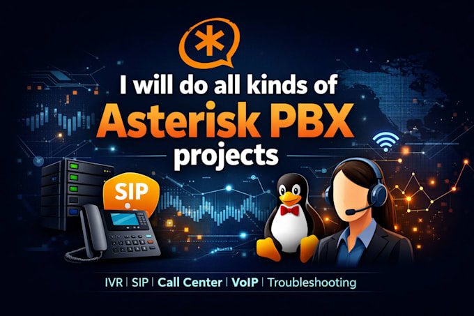 do any kind of asterisk pbx project professionally