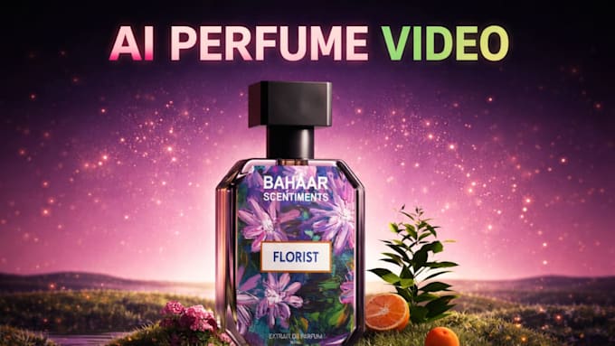 create 3d luxury ai commercial video for your perfume shopify store