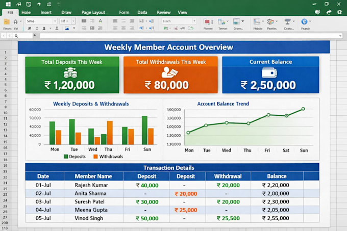 build a custom excel tracking and reconciliation system
