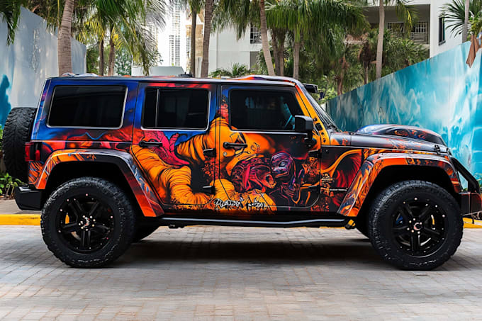 create professional car wrap