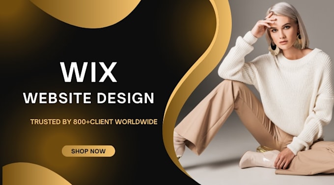 create wix website design, redesign wix website, wix online store