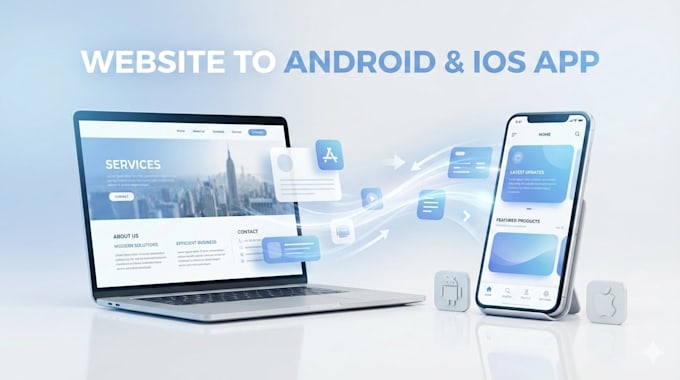 convert your website to android and ios app