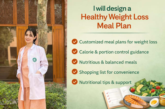 Design a healthy weight loss meal plan by Tabinabeyg | Fiverr