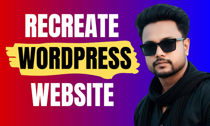 be your website creator and recreate website professionally