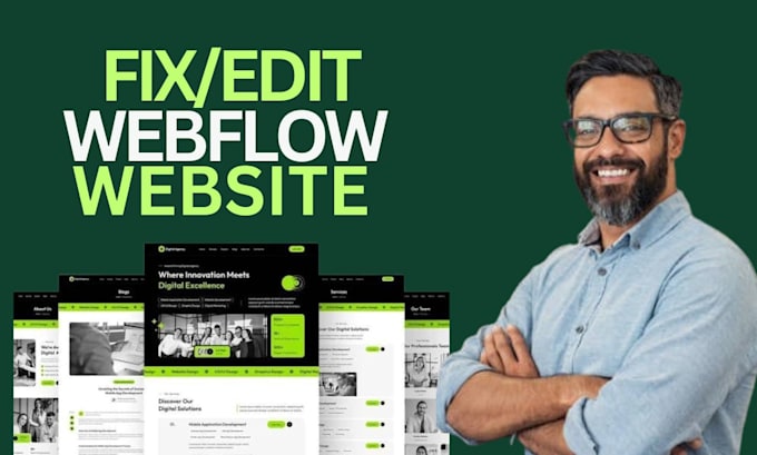 do webflow fix and redesign, webflow expert, webflow developer