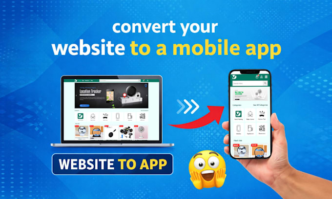 convert website to android and ios app