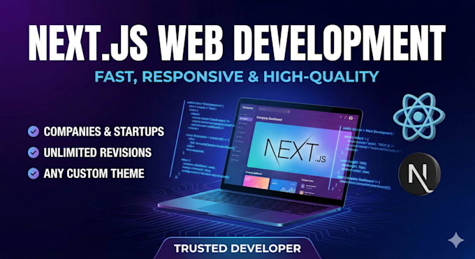 develop fast loading and SEO optimized web pages using react and nextjs