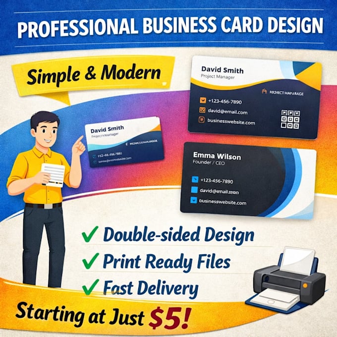 design a simple professional business card