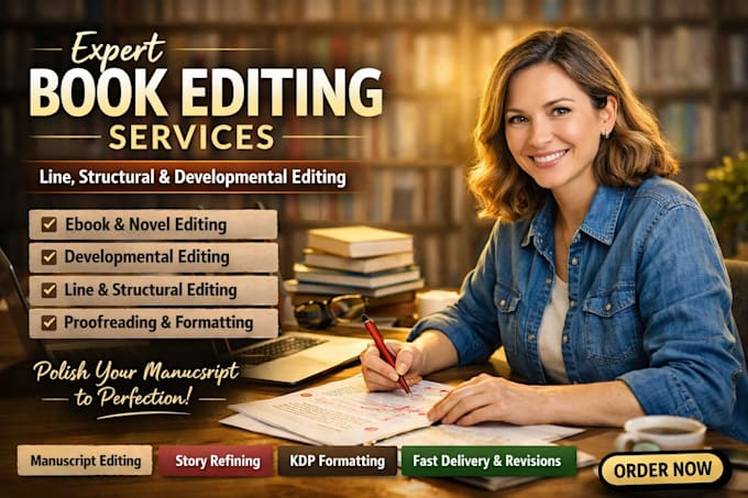 Do ebook, line and structural editing, developmental book editing by ...