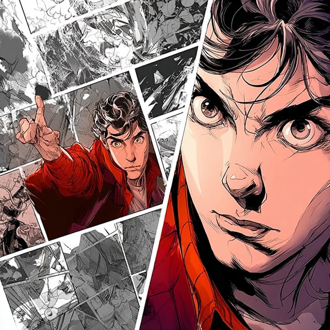design comic book illustration with comic book illustrator