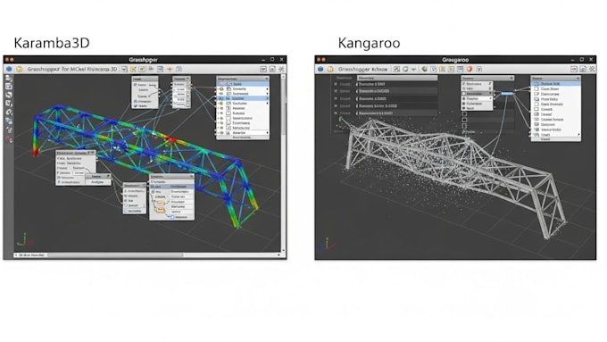 perform structural analysis and optimization using karamba3d and kangaroo
